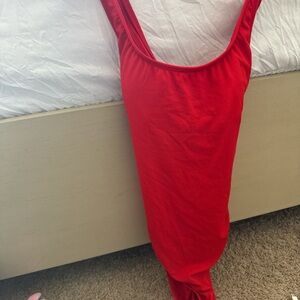 Women size M red one-piece bathing suit
